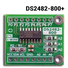 DS2482-800+ I2C to 8-Channel 1-Wire Expansion Board