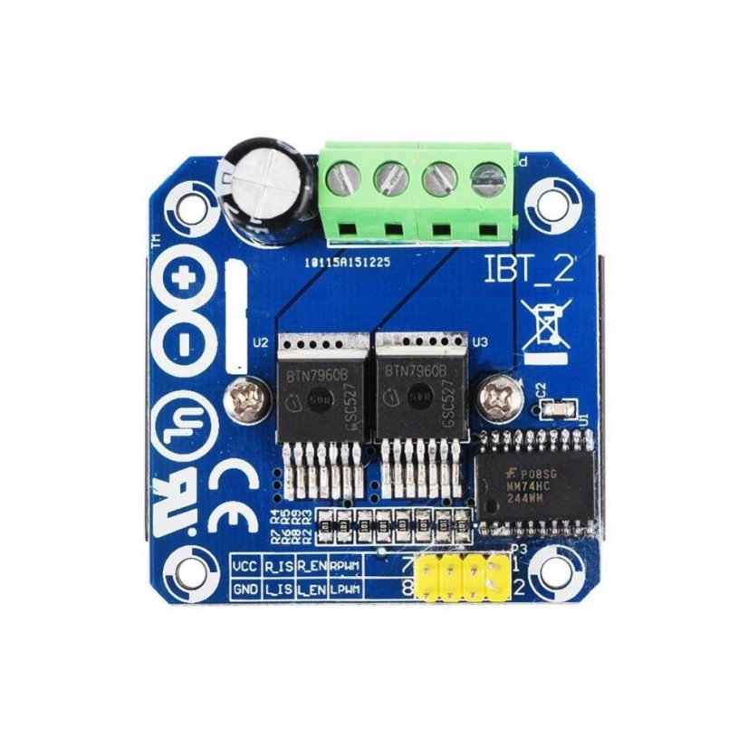 IBT-2 H-Bridge PWM Motor Driver 6-27V 43A for Arduino