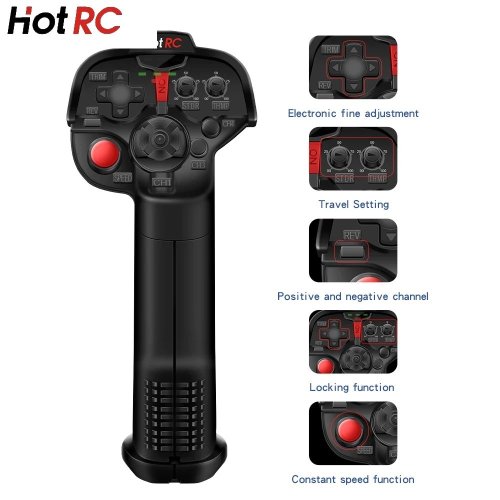 HotRC DS4A - 4kanálový 2,4GHz dálkový ovladač