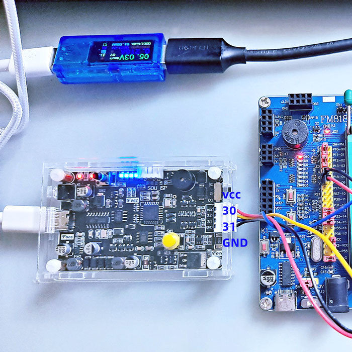 SOU-ISP STC Programátor a Offline Downloader