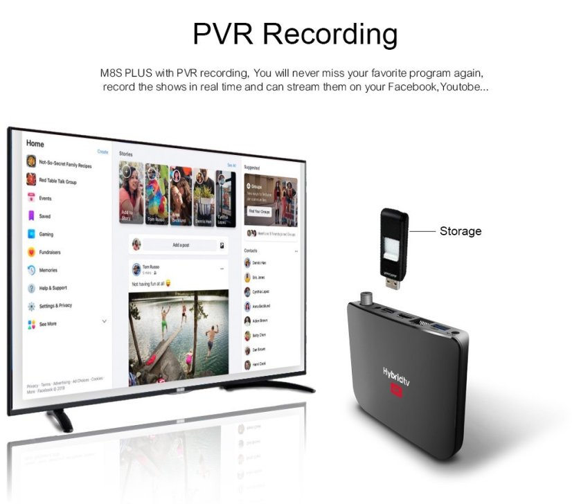 MECOOL M8S Plus DVB-S/S2/S2 2/16GB Android 9.0 Pie