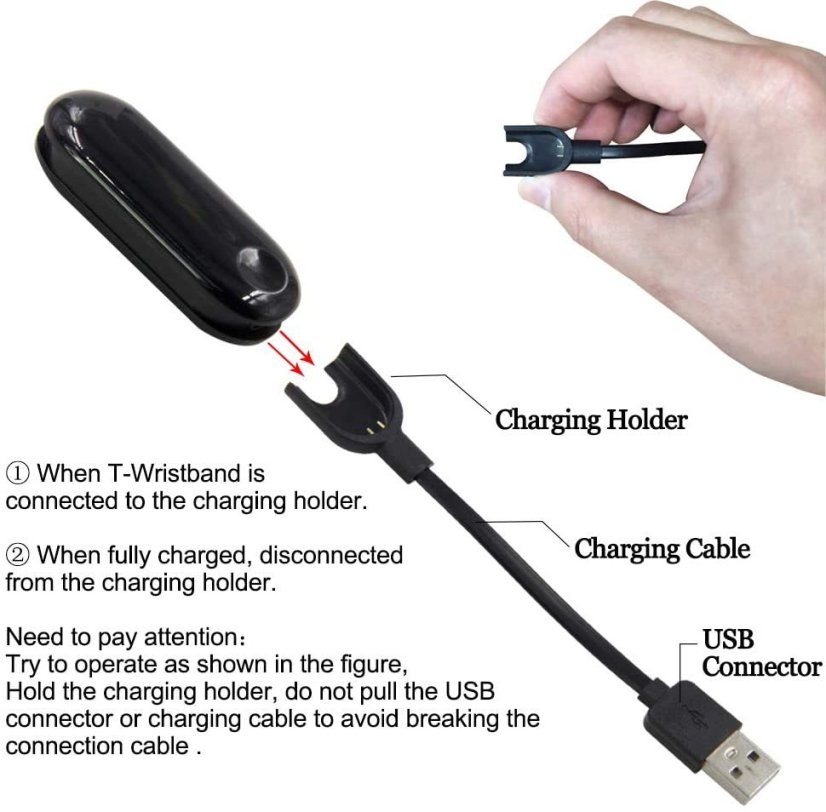 LILYGO® TTGO T-Wristband - Programovatelný náramek s ESP32