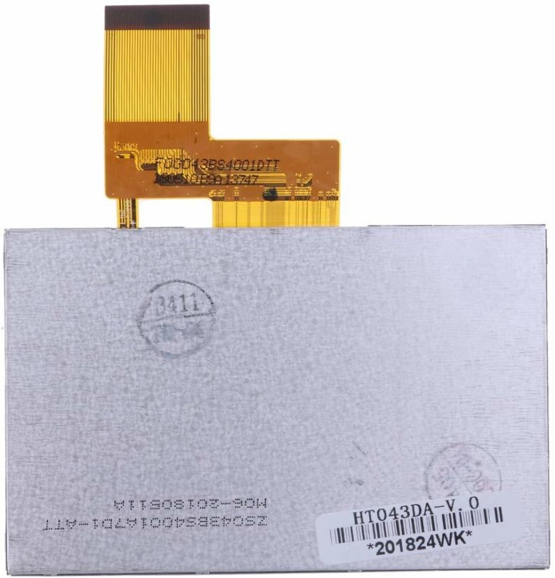 4.3" TFT LCD Displej 480x272 s 40 pinovým konektorem