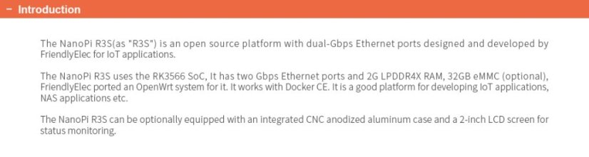 NanoPi R3S Combo s krabicí