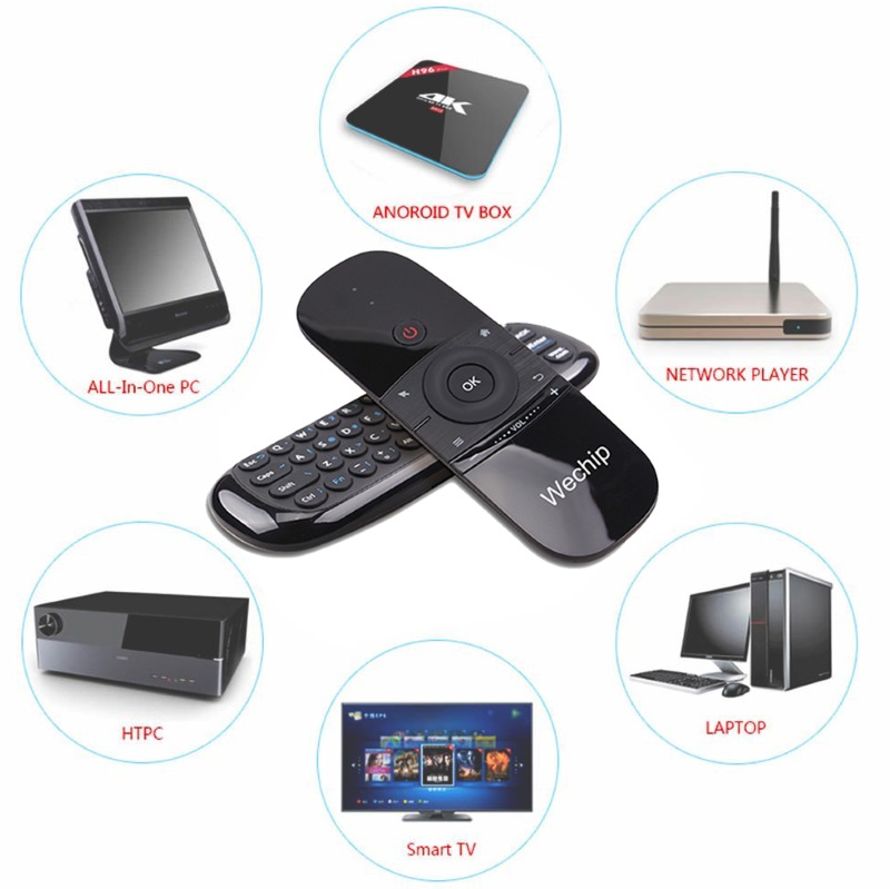 W1 Air Mouse - Universal Remote Control with Keyboard 2.4GHz USB