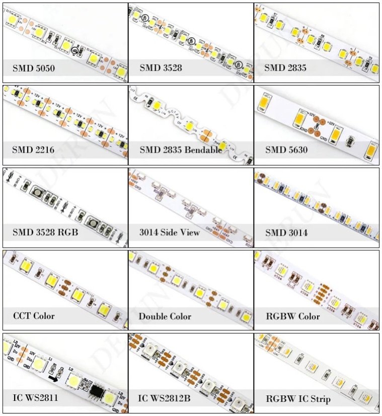 RGB LED Strip SMD 5050 - 5m, 60 LEDs/m, 24V, 12W