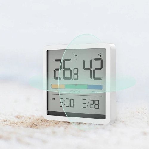 MIIIW NK5253 mini teploměr a vlhkoměr 3v1 s alarmem