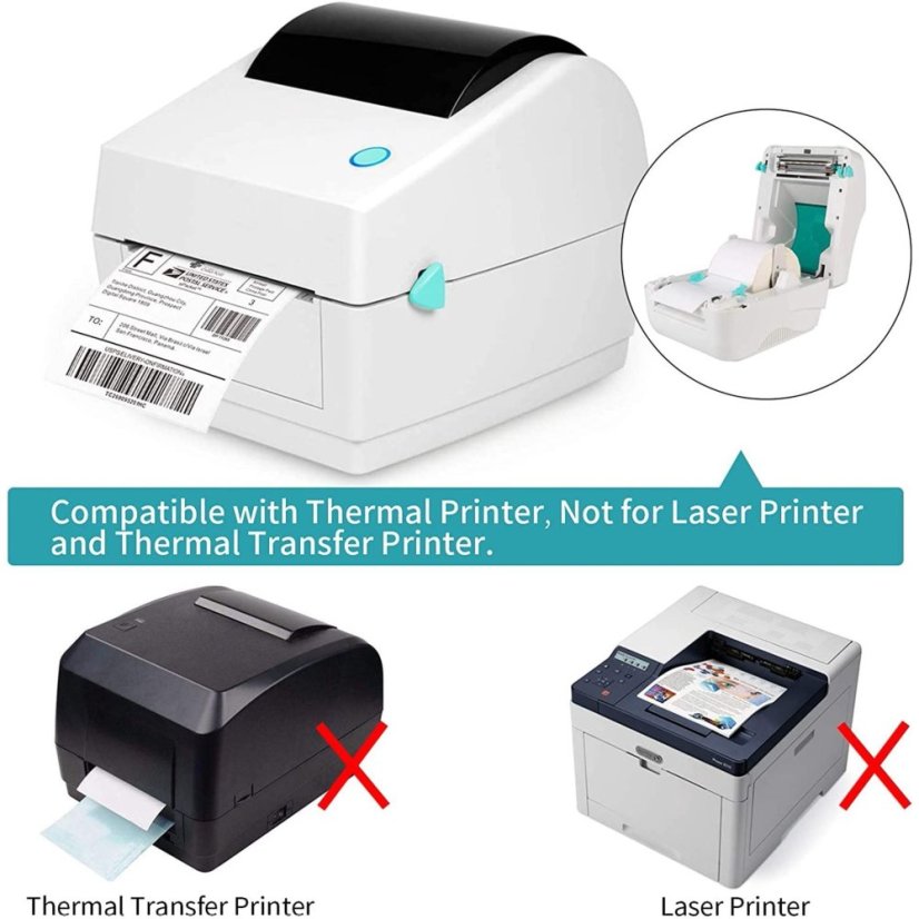 Self-adhesive Thermal Labels on a Roll 30x20 mm – Universal Labels for Marking