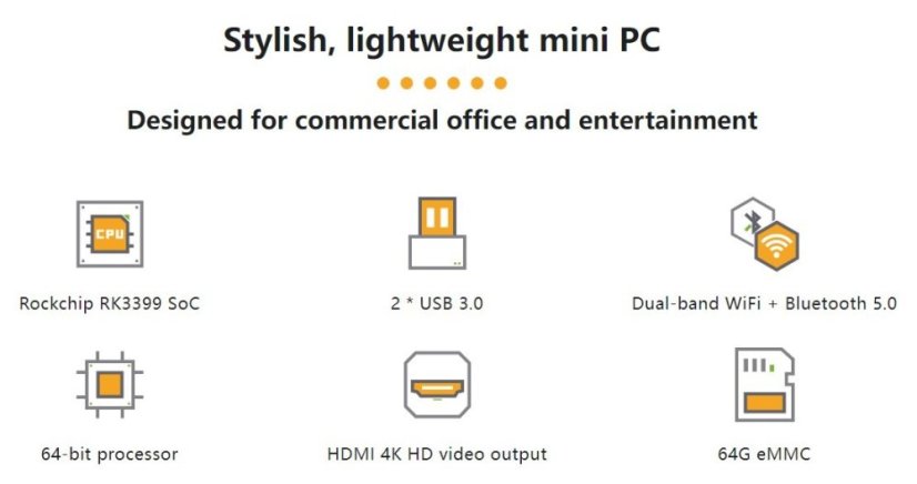 Orange Pi 800 Mini Computer with Keyboard