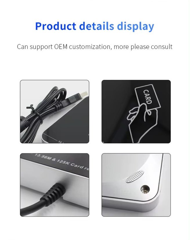 Dvoufrevenční RFID čtečka karet ZY-T304