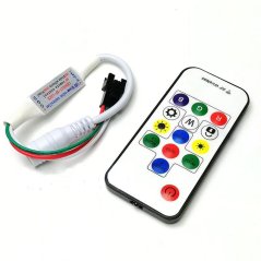 Mini RF Remote Control for RGB LED Strips 5-24V with 14 Buttons