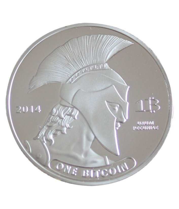 Stříbrná mince Bitcoin TITAN 40mm