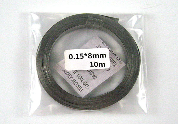 Poniklovaná SPCC ocelová páska pro bodové svařování - 10m