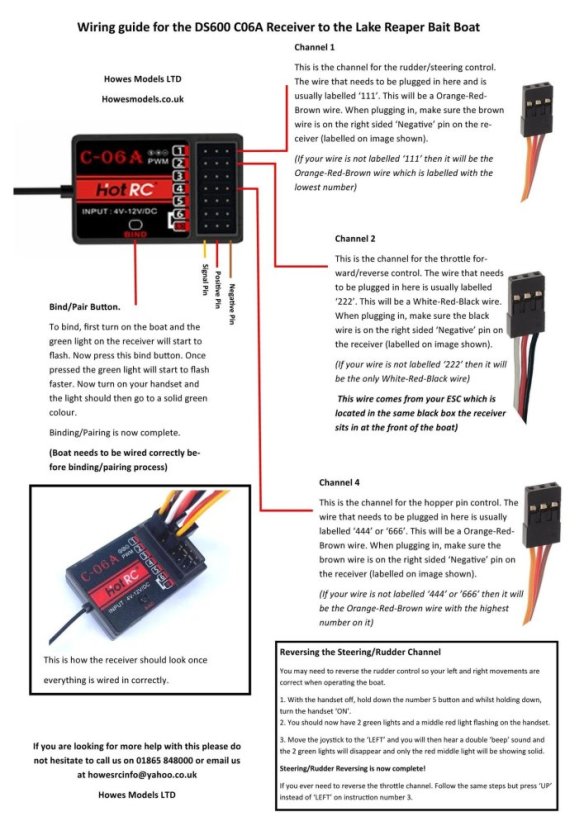 HotRC DS-600 6-channel transmitter 2.4GHz FHSS