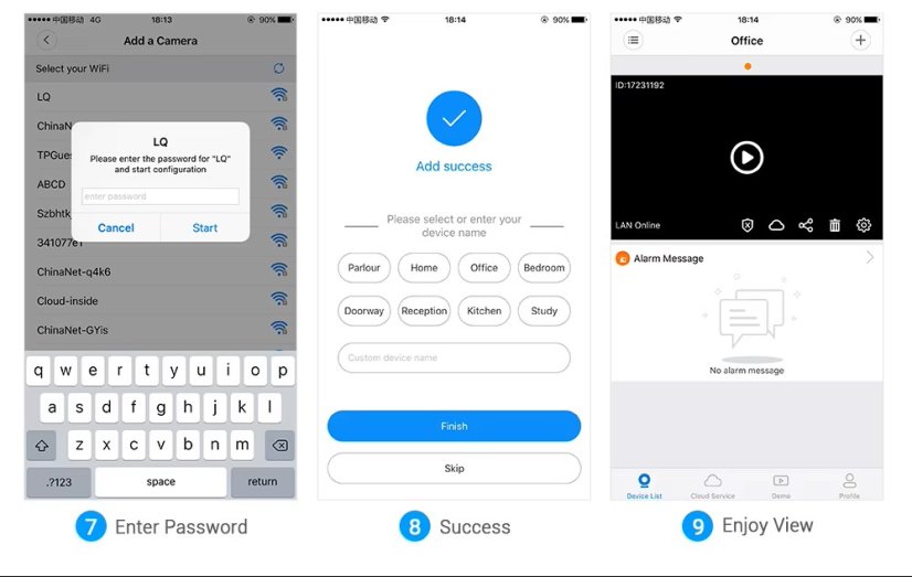 V380 Mini WiFi IP Kamera