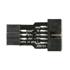 10-pin to 6-pin adapter for AVRISP, USBASP and STK500