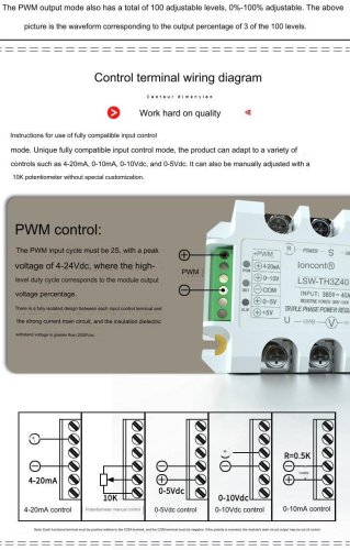 LSW AC regulátor výkonu s nulovým překročením