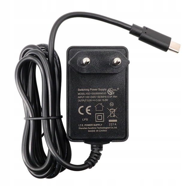 XSG-0503000NEUD USB-C nabíječka 5V, 3A, černá