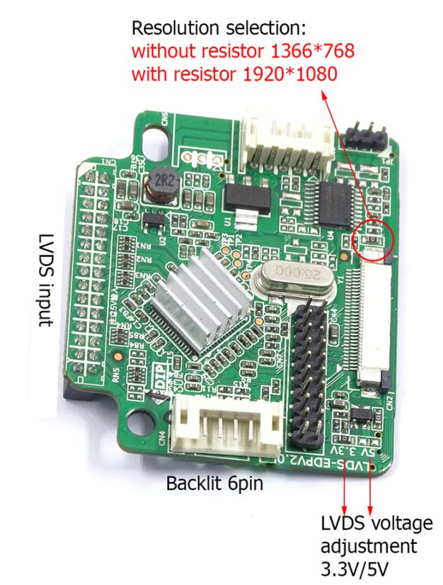 Adaptér LVDS 30P na eDP