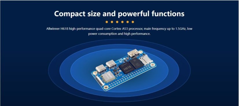 Orange Pi 2W - Výkonný čtyřjádrový procesor pro široké použití