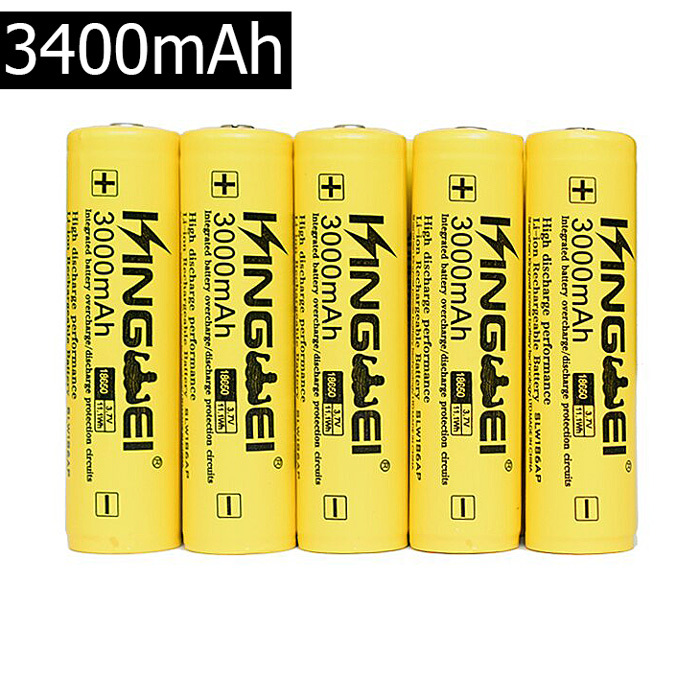 UltraFire 3400mAh 3.7V 18650 Li-ion Battery Flat-Top