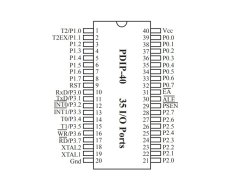 STC89C52 DIP40 51 MCU 8051 Mikroprocesor