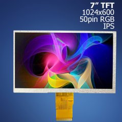 7" TFT IPS Displej 1024x600 RGB 50pin