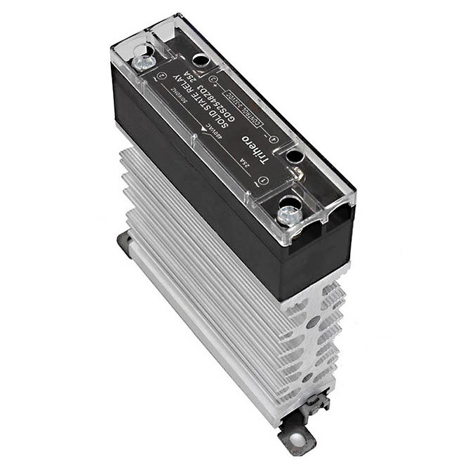 AC-AC Slim SSR DIN Relay 15A, 25A, 40A - Rated load current: 15A