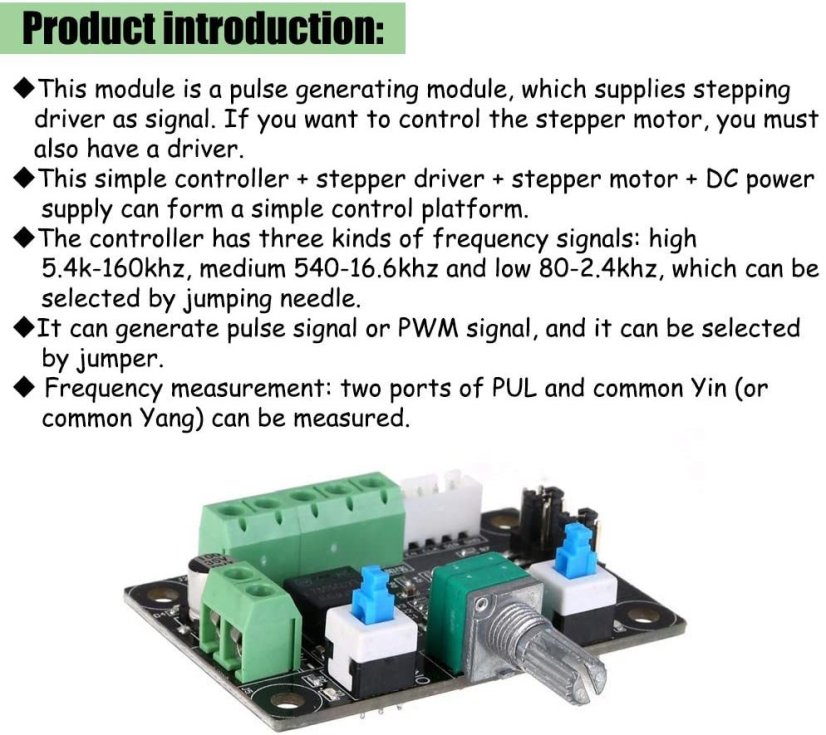 PWM Signal Generator for Stepper Motors - OSC Control Module v1.0