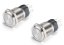 LED Tlačítkový spínač 12V, 20A, 22mm, IP67 - Bez symbolu