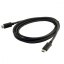 USB-C/USB-C kabel UC-198-B, černý, 3A, 1-3m