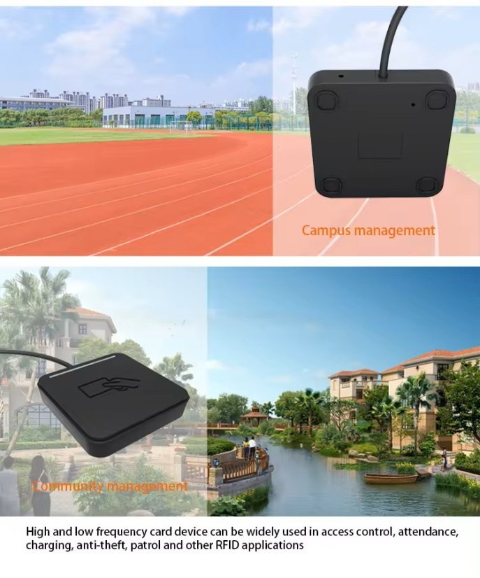 A6 Dual-Frequency RFID Card Reader