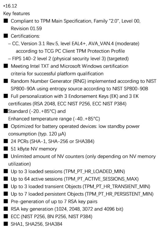 ASRock TPM 2.0 module