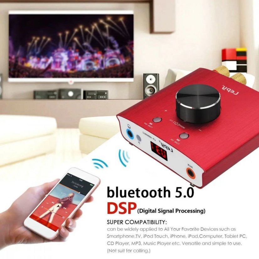 Mini Bluetooth stereo zosilňovač LP-168MINI2