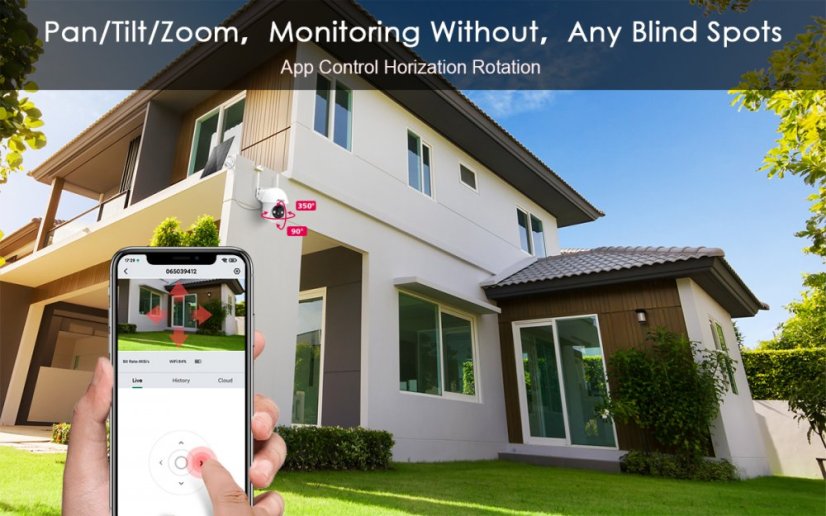 Q1 3MP Wi-Fi Rotating Camera with Solar Panels