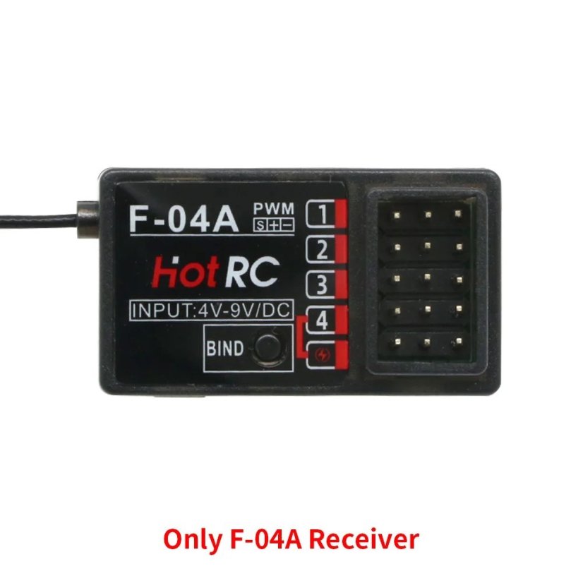 HotRC DS4A - 4kanálový 2,4GHz dálkový ovladač