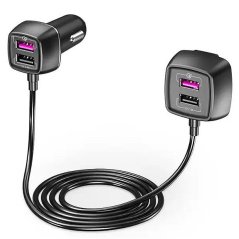 EC15 60W autoadapter s 4x USB-A portami a QC3.0