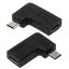 UC-213-RI USB-C F na micro USB M s letmým 90° konektorem