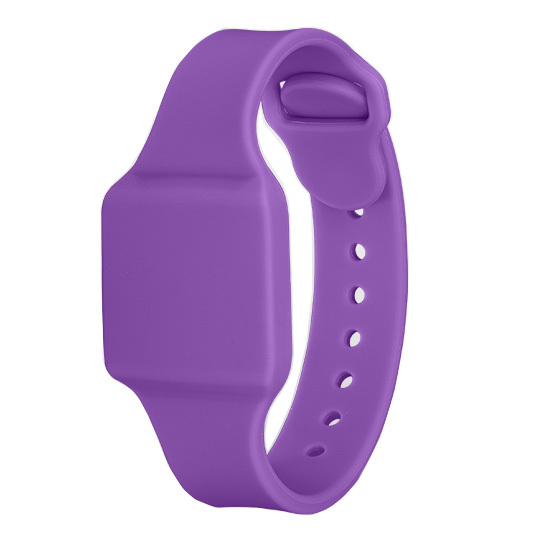 3RF-25519 RFID UHF silikonový náramek - pohodlný a voděodolný - Barva: Černá