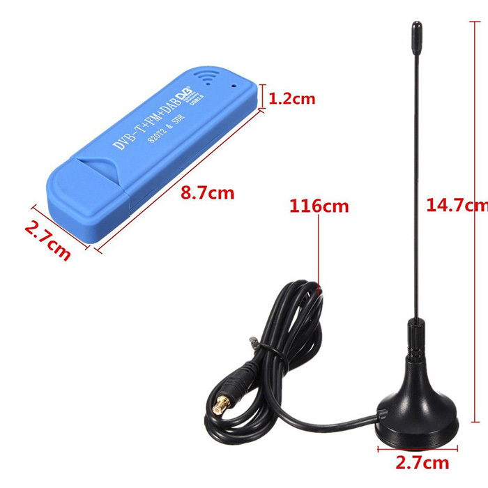 USB DVB-T FM SDR RTL2832U + R820T2