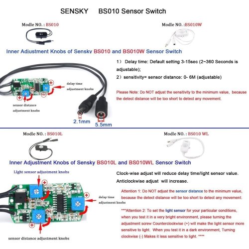 BS010 infračervený pohybový senzor 12V - Model: BS010