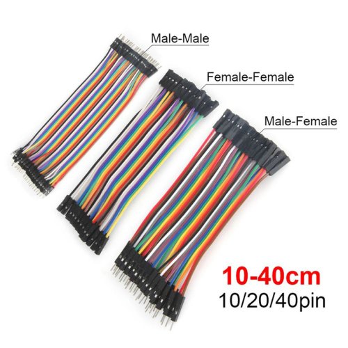 Dupont propojovací kabel 40žil - Svazek 20ks/25ks - Model: 20cm F-F (25ks)