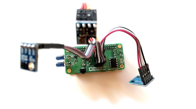 ANAVI Infrared pHAT - Chytrý dálkový ovladač pro Raspberry Pi