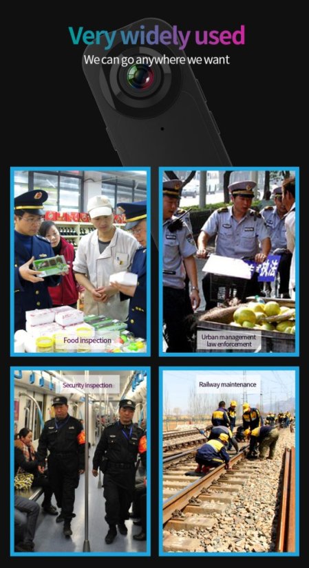 A18 body kamera s klipem a 1080p záznamem