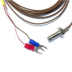 TC typ E termočlánkové teplotné čidlo M6 so Teflonovým káblom