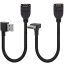USB 2.0 Extension Cable, Male-Female, Curved, 0.5m