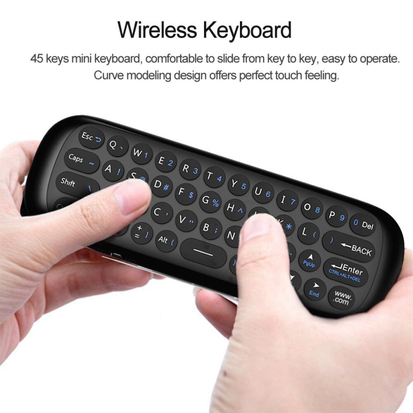 W1 Air Mouse - Universal Remote Control with Keyboard 2.4GHz USB