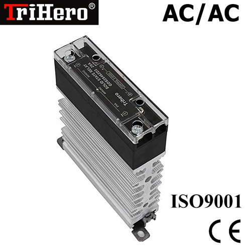 AC-AC Slim SSR DIN Relé 15A, 25A, 40A - Jmenovitý proud zátěže: 15A