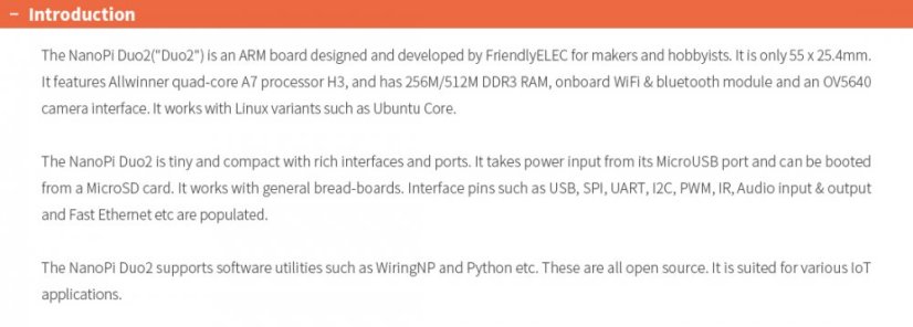 NanoPi Duo2 - Miniaturní ARM Deska