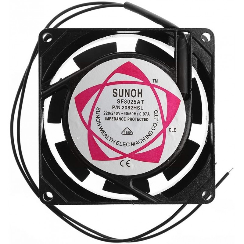 SF8025AT 2082HBL AC 220V 80x80x25mm Chladicí Ventilátor Sunon